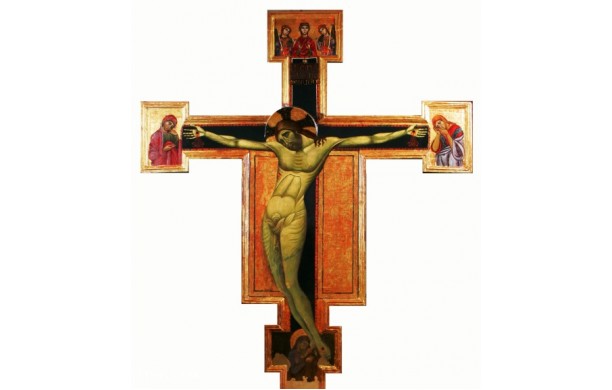 Crocifisso ligneo dipinto del XIII secolo