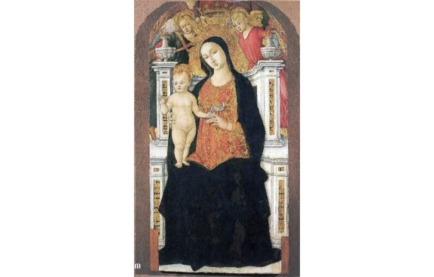 Madonna in trono col Bambino e due Angeli