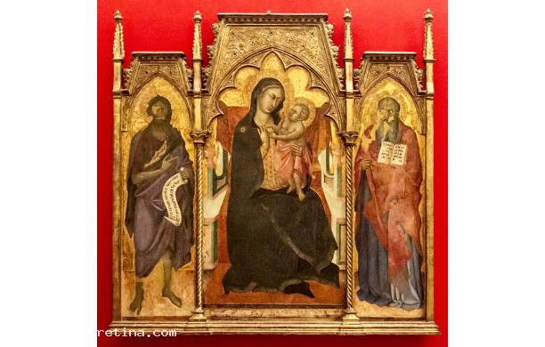 Madonna in trono con Bambino, San Giovanni Battista e San Giovanni Evangelista